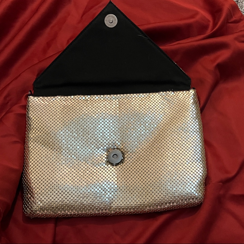 BCBGeneration Metallic Envelope Clutch - Picture 4 of 4
